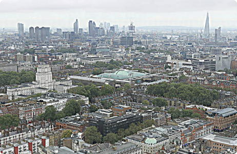 Fotografia panorâmica de Londres