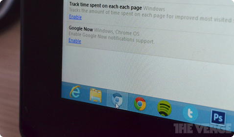 Google Now no Chrome