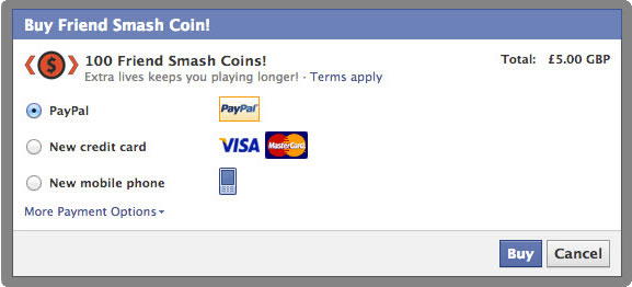 Facebook payment