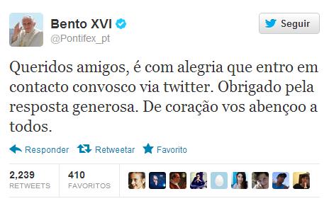 Twitter de Bento XVI