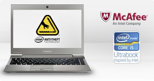 Toshiba e McAfee Anti-Theft 2.0