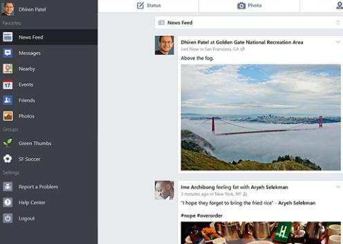 facebook app windows 8.1