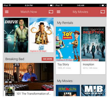 Google Play Movies & TV iOS