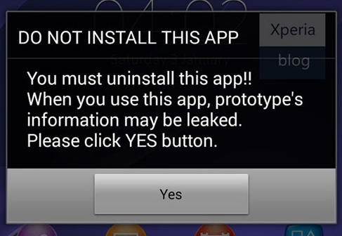 sony block apps