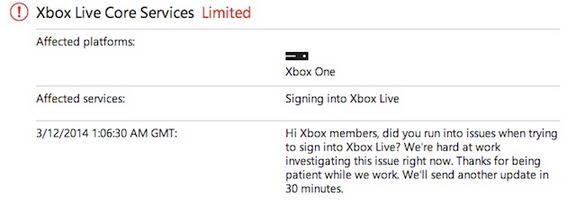 xbox live status