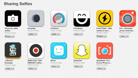 app store selfies