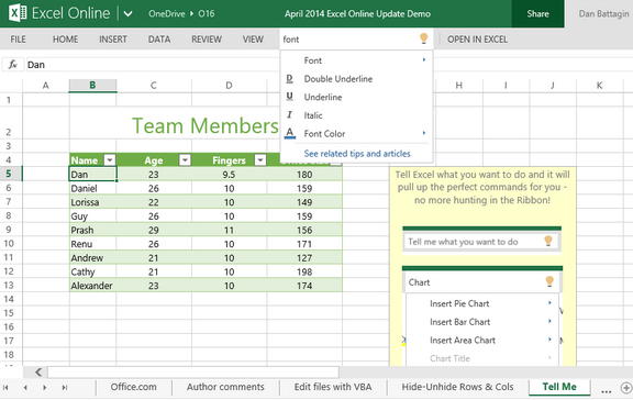excel online