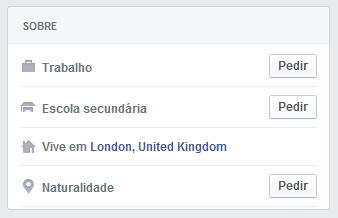 facebook pedir botão