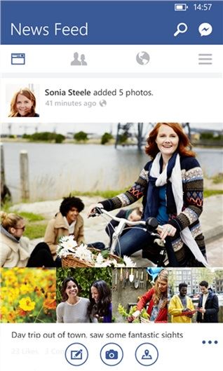 windows phone facebook