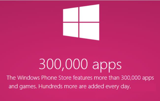windows phone store 300 mil