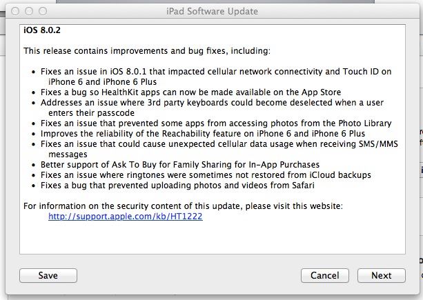 iOS 8.0.2