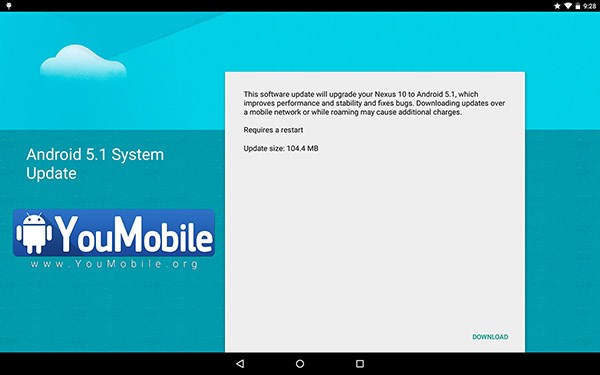 nexus 10 android upgrade