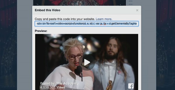 facebook leitor video f8