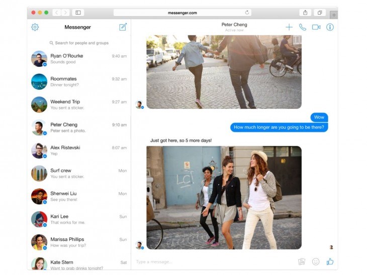 messenger facebook web