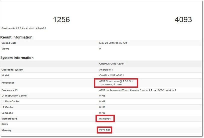 oneplus two benchmark