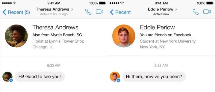 facebook messenger identificação