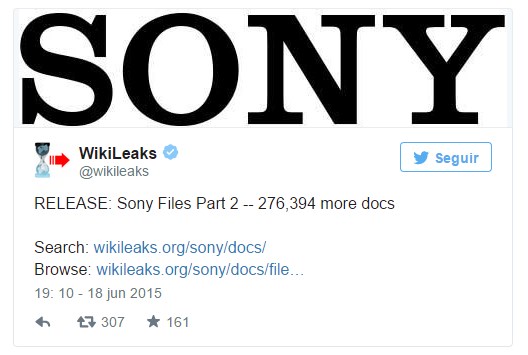 wikileaks sony