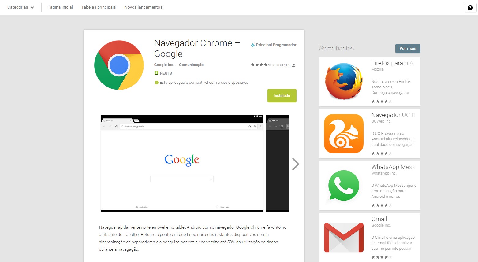 google play novo design