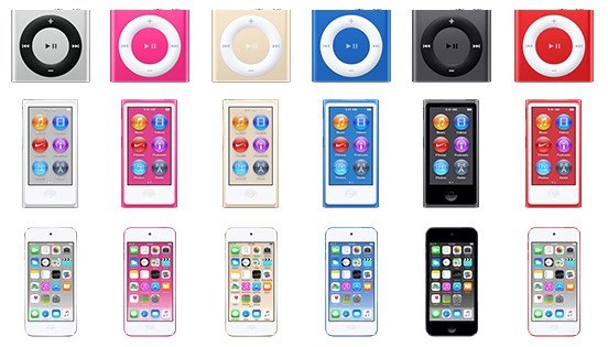 ipod novas versões