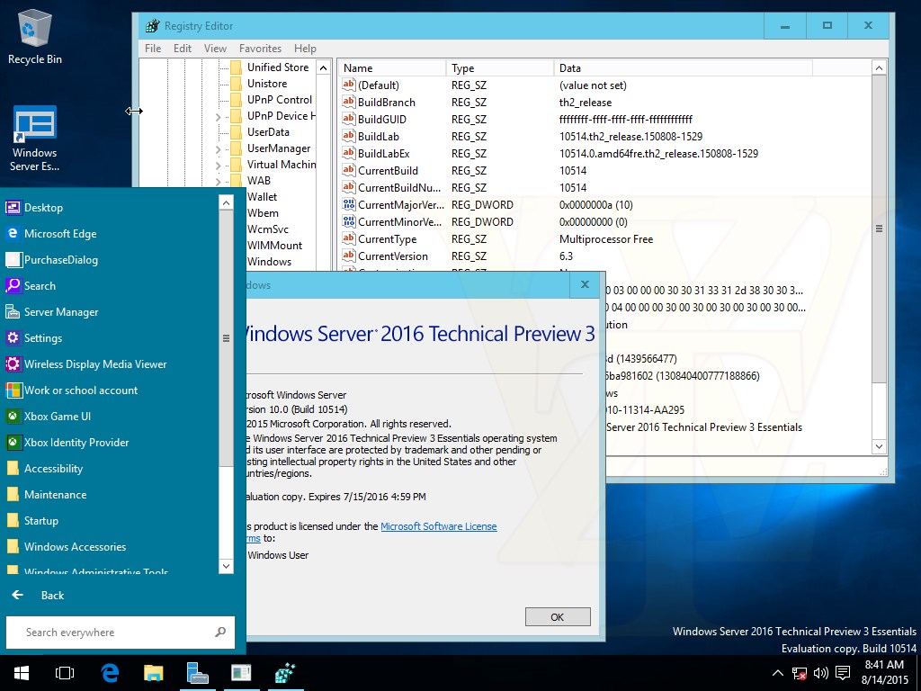 windows server 2016