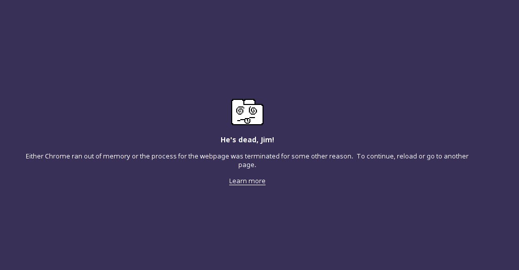 Chrome crash