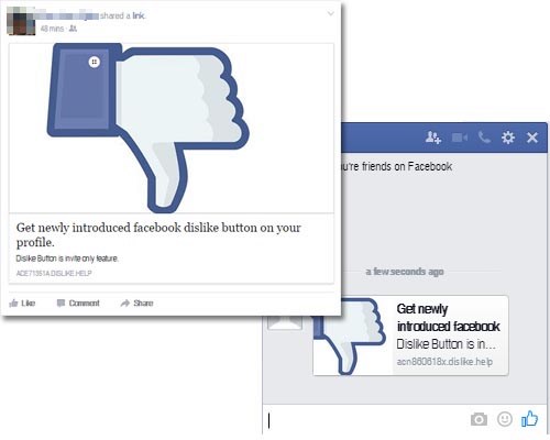 facebook não gosto
