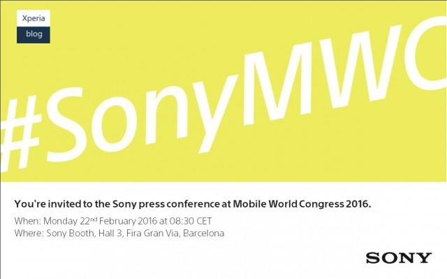 sony evento mwc 2016