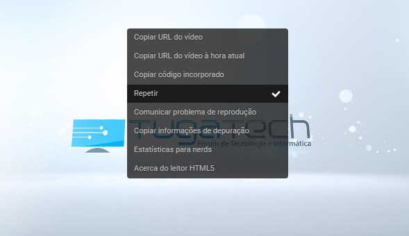 youtube repetir