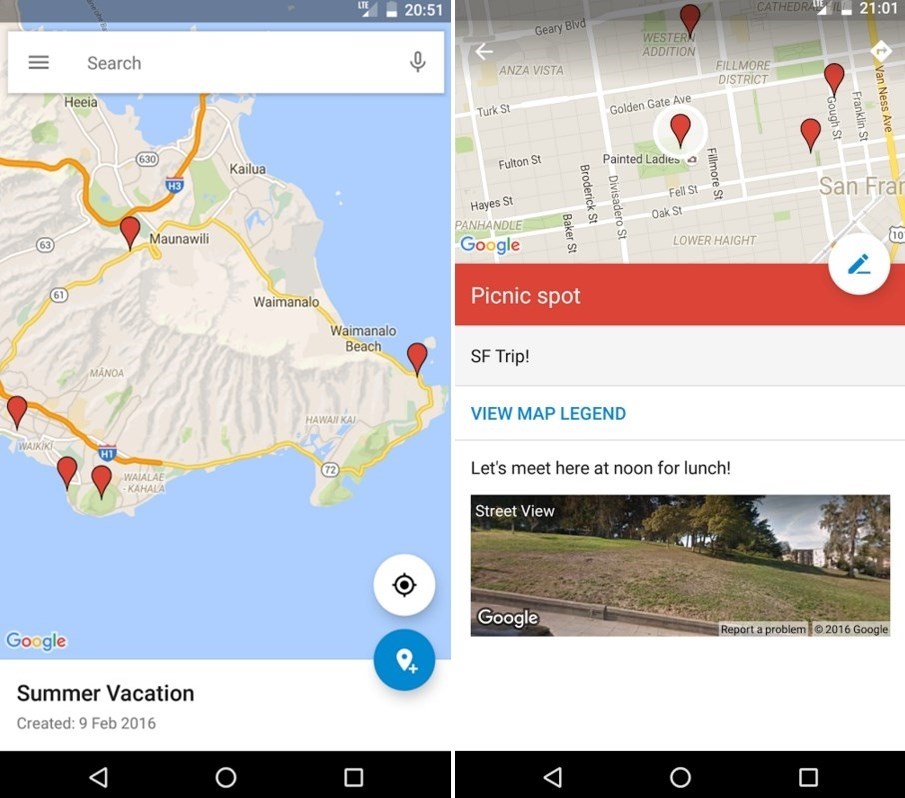 google my maps