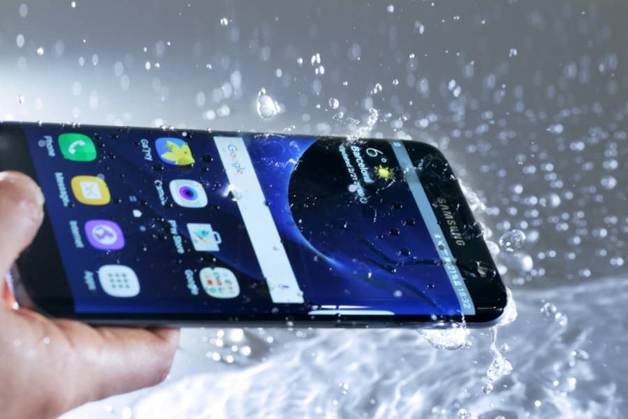 samsung galaxy s7 água