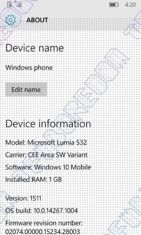 windows 10 mobile redstone