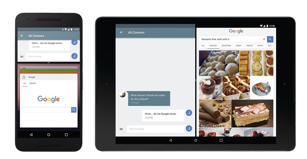 android n ecrã dividido
