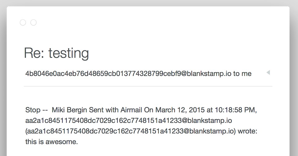 email anonimo
