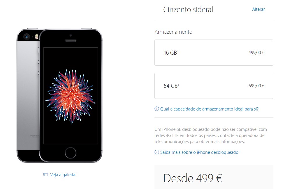 iphone se preço portugal
