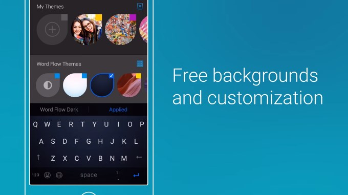 Teclado da Microsoft no iOS