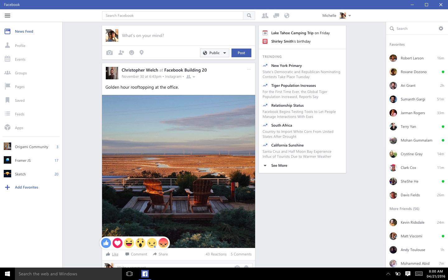 Facebook no Windows