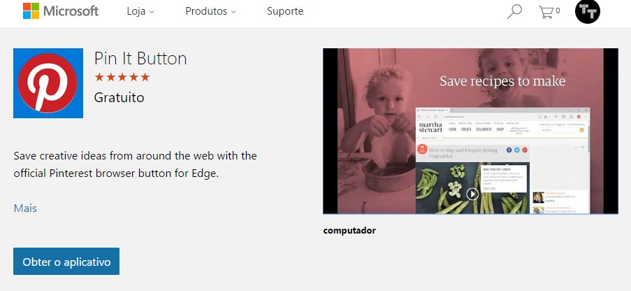 Pinterest no Edge