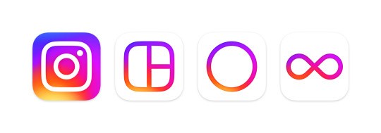 Novos logótipos do Instagram
