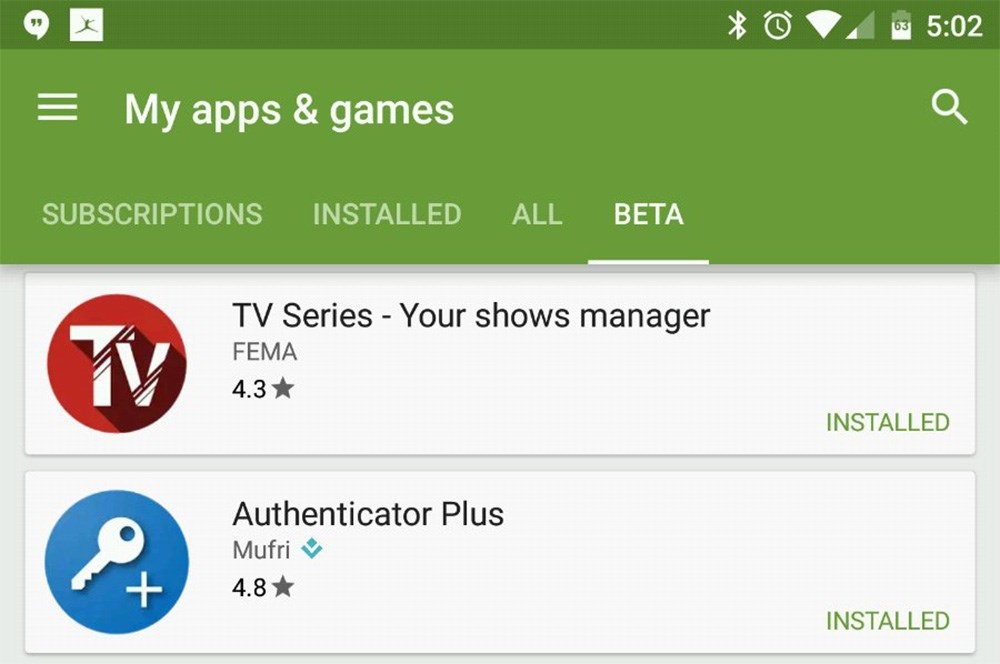 Google Play Beta