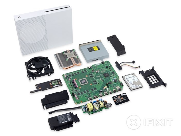 xbox one s totalmente desmontada