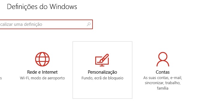 definições de personalização