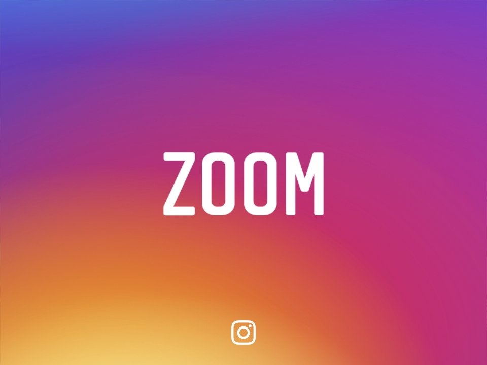 zoom no instagram