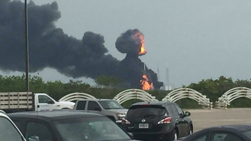 explosão na Space X