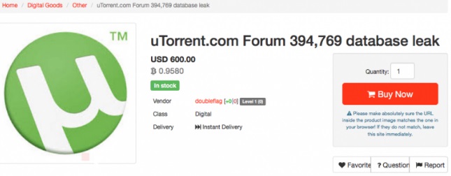 base de dados do utorrent