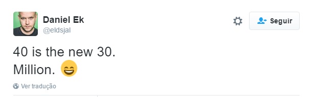 mensagem no twitter