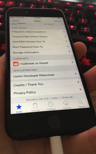 iphone 7 com o cydia