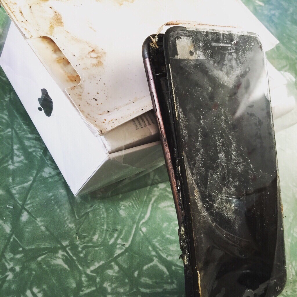 iphone 7 queimado
