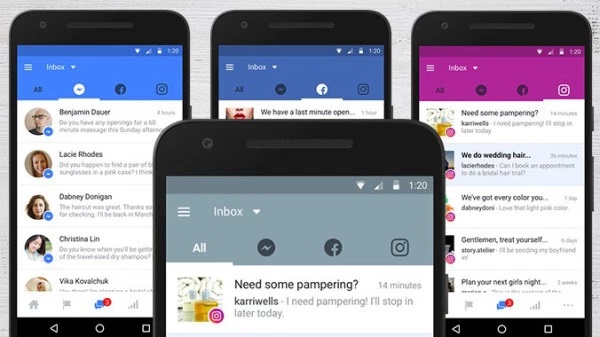 facebook e caixa de entrada