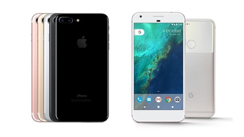 google pixel e iphone