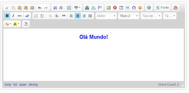Novo editor